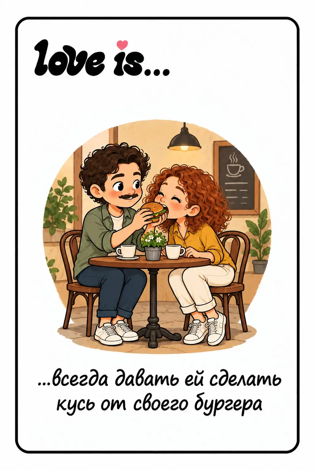 Love is — кусь от бургера